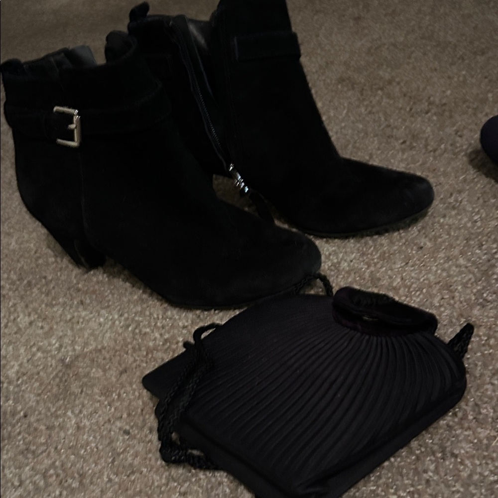 SAM Black Ankle Boots